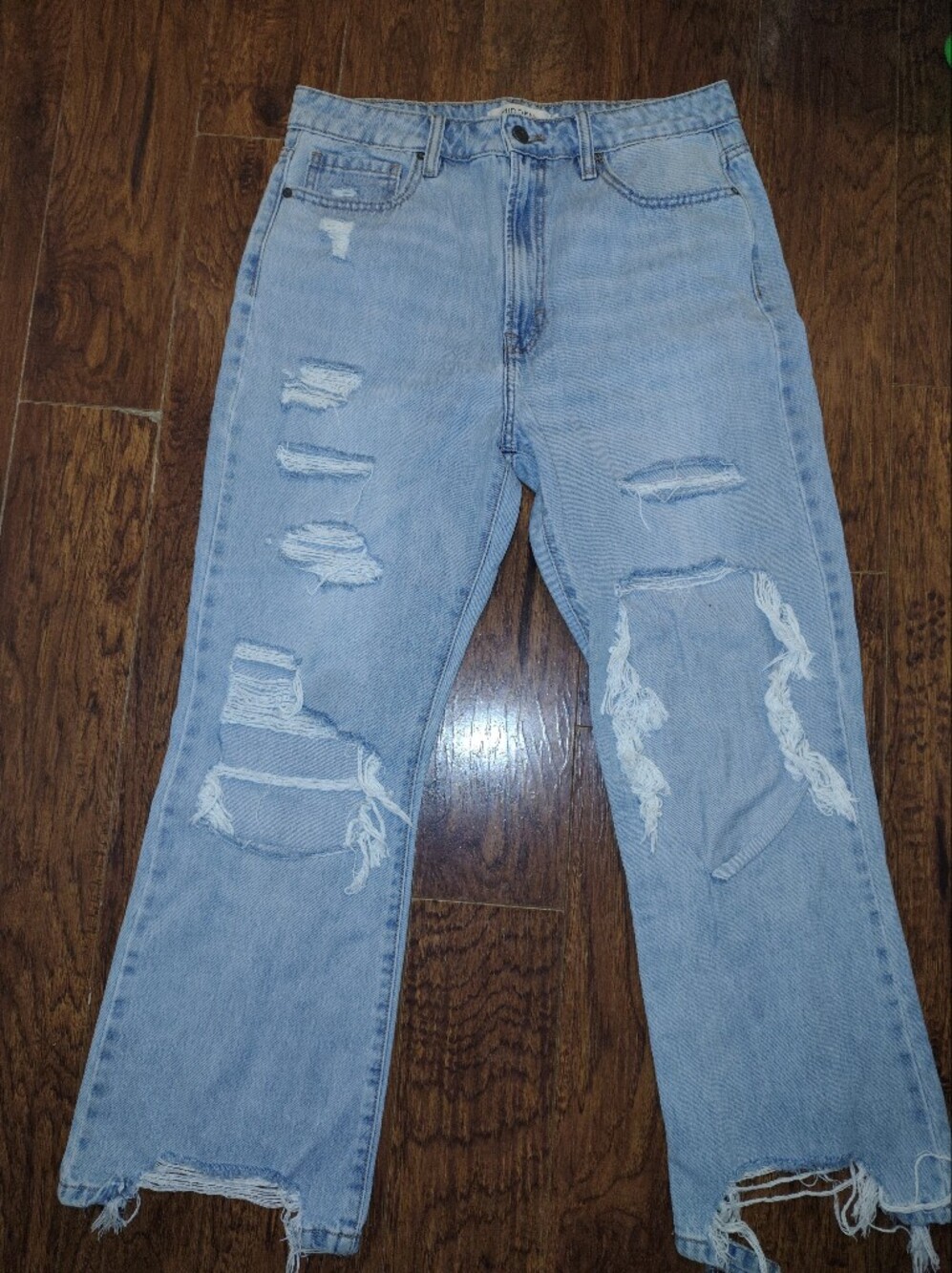 High-Rise Distressed Women’s Jeans - Light Blue